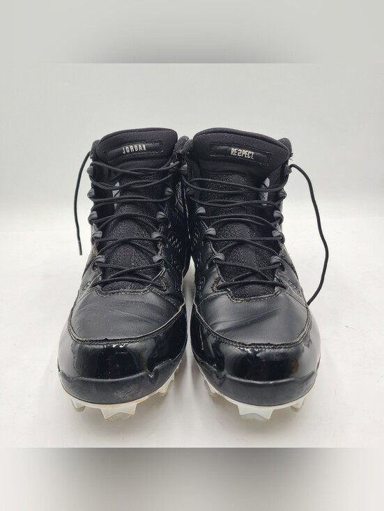 B34 Nike Air Jordan 1X 9 Retro Baseball Cleat Re2pect Black Size 12 Men\'s main image 6